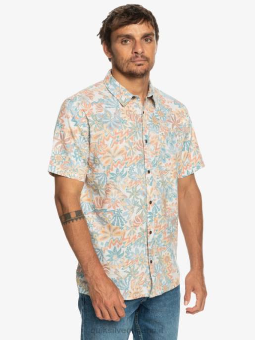 esso Quiksilver uomini camicia surfadelica a maniche corte betulla surfadelica HTZR968