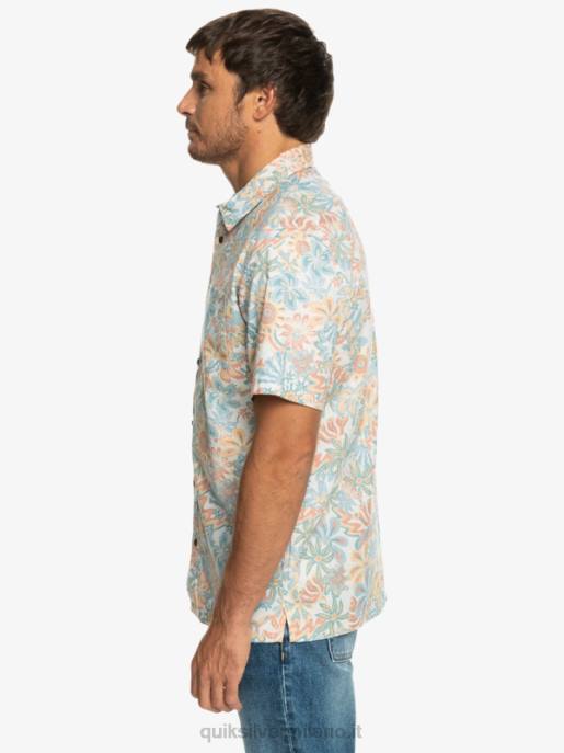 esso Quiksilver uomini camicia surfadelica a maniche corte betulla surfadelica HTZR968