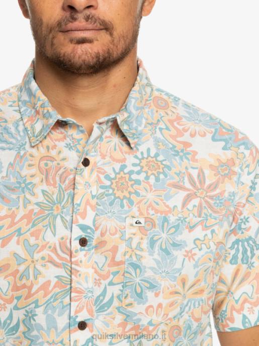 esso Quiksilver uomini camicia surfadelica a maniche corte betulla surfadelica HTZR968
