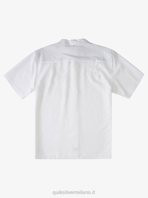 esso Quiksilver uomini camicia waterman centinela premium antirughe centinella bianca HTZR1300