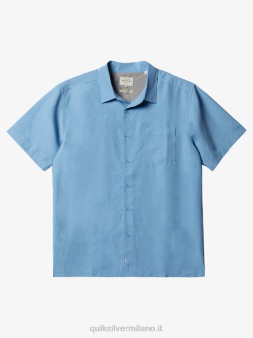 esso Quiksilver uomini camicia waterman centinela premium antirughe centinella blu crepuscolo HTZR1305