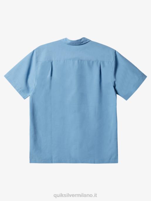 esso Quiksilver uomini camicia waterman centinela premium antirughe centinella blu crepuscolo HTZR1305