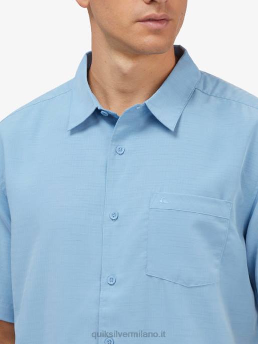 esso Quiksilver uomini camicia waterman centinela premium antirughe centinella blu crepuscolo HTZR1305