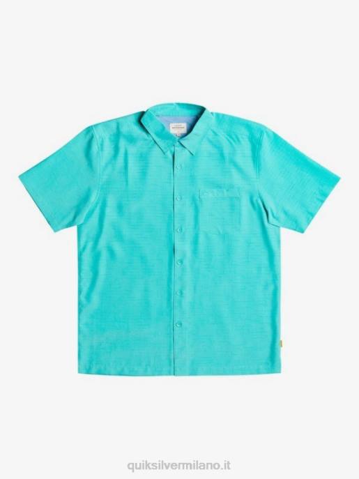 esso Quiksilver uomini camicia waterman centinela premium antirughe centinella blu turchese HTZR1308