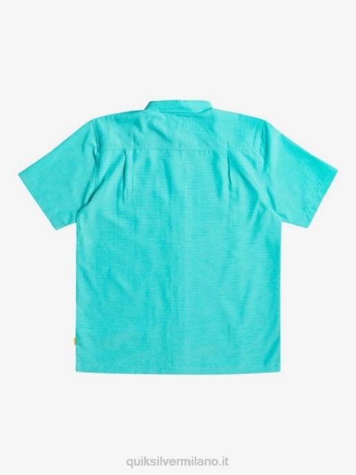 esso Quiksilver uomini camicia waterman centinela premium antirughe centinella blu turchese HTZR1308
