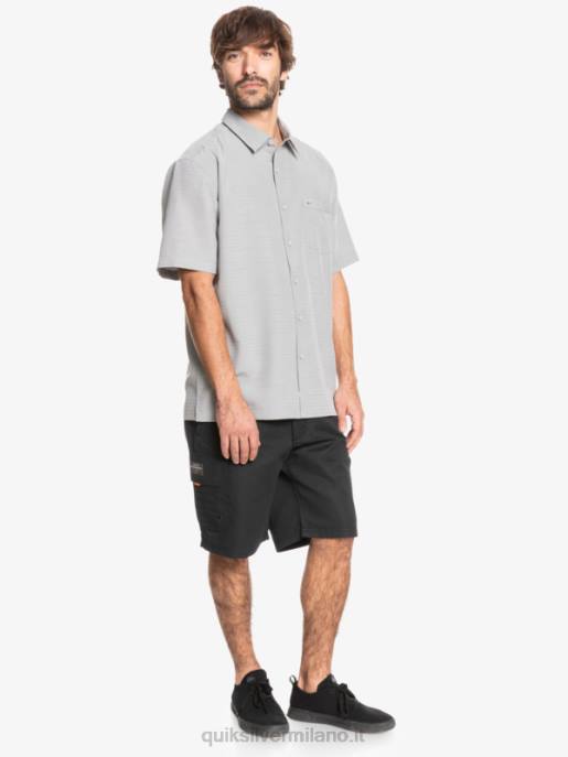 esso Quiksilver uomini camicia waterman centinela premium antirughe centinella grigio selce HTZR1301