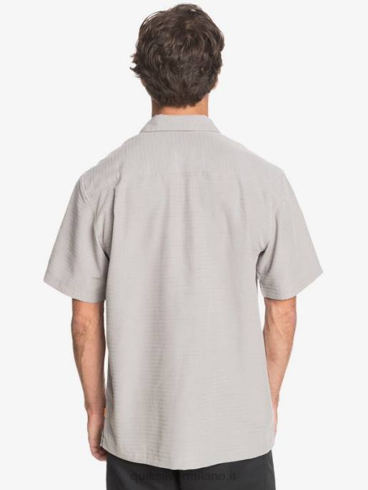 esso Quiksilver uomini camicia waterman centinela premium antirughe centinella grigio selce HTZR1301