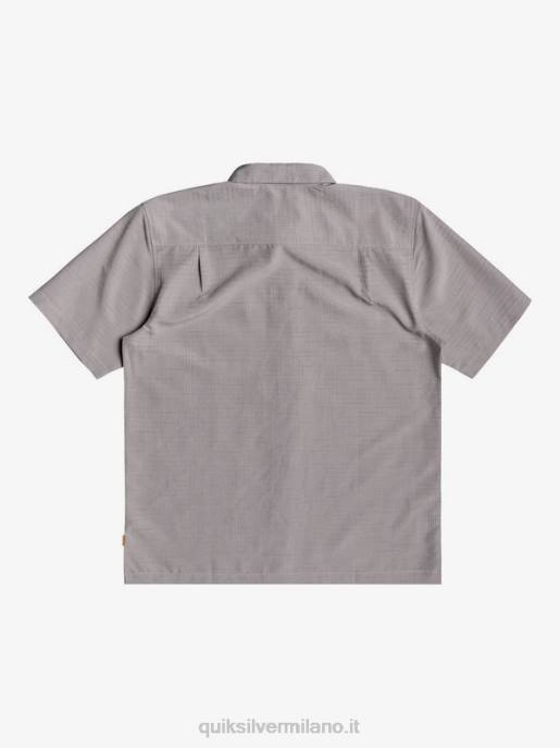 esso Quiksilver uomini camicia waterman centinela premium antirughe centinella grigio selce HTZR1301