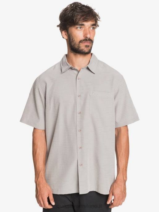 esso Quiksilver uomini camicia waterman centinela premium antirughe centinella grigio selce HTZR1301