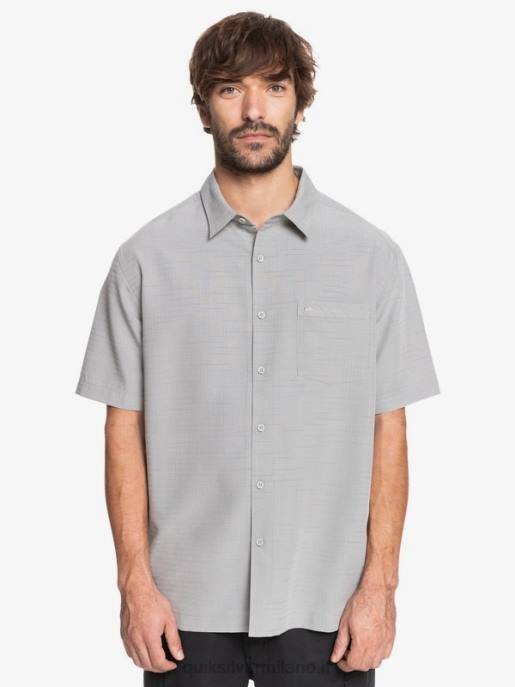 esso Quiksilver uomini camicia waterman centinela premium antirughe centinella grigio selce HTZR1301