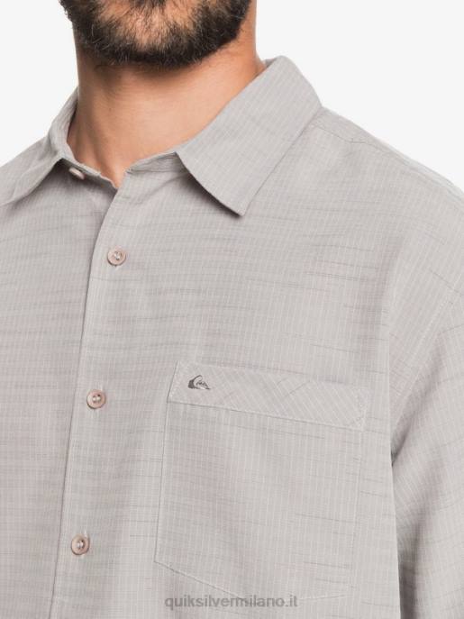 esso Quiksilver uomini camicia waterman centinela premium antirughe centinella grigio selce HTZR1301