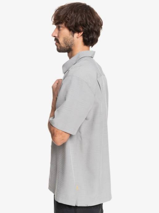 esso Quiksilver uomini camicia waterman centinela premium antirughe centinella grigio selce HTZR1301