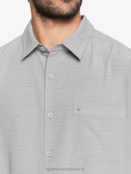 esso Quiksilver uomini camicia waterman centinela premium antirughe centinella grigio selce HTZR1301