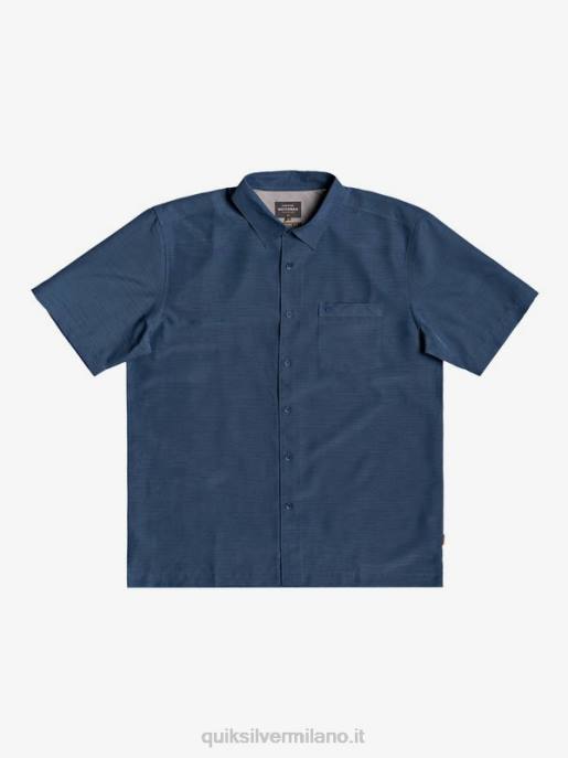 esso Quiksilver uomini camicia waterman centinela premium antirughe centinella marina di mezzanotte HTZR1304