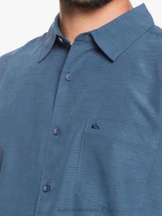 esso Quiksilver uomini camicia waterman centinela premium antirughe centinella marina di mezzanotte HTZR1304