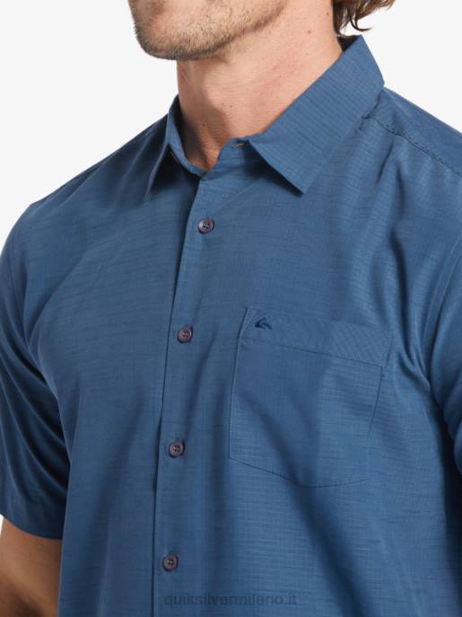 esso Quiksilver uomini camicia waterman centinela premium antirughe centinella marina di mezzanotte HTZR1304