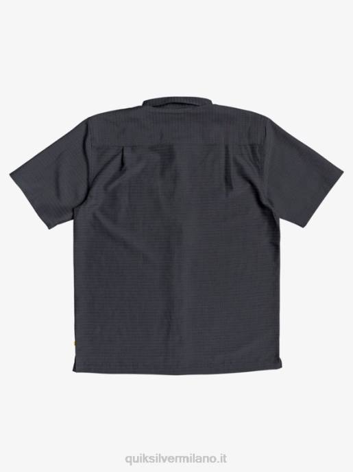 esso Quiksilver uomini camicia waterman centinela premium antirughe centinella nera HTZR1303