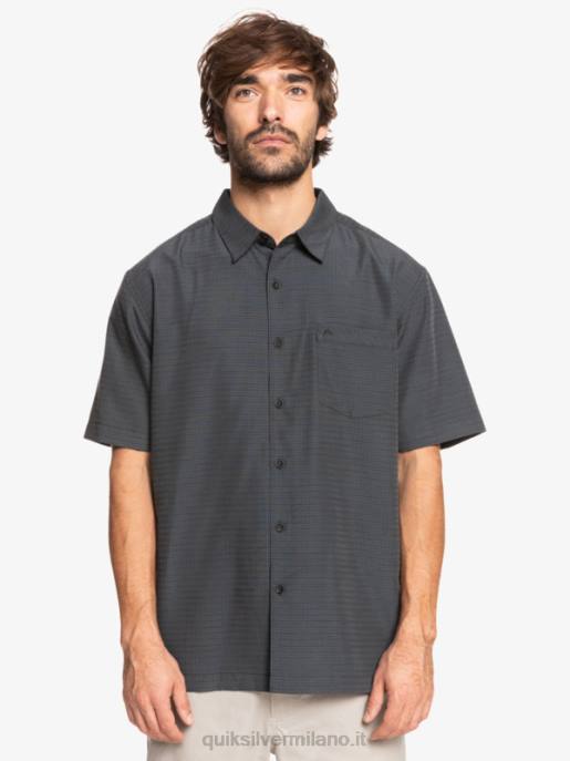 esso Quiksilver uomini camicia waterman centinela premium antirughe centinella nera HTZR1303
