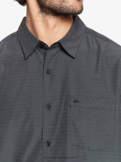 esso Quiksilver uomini camicia waterman centinela premium antirughe centinella nera HTZR1303