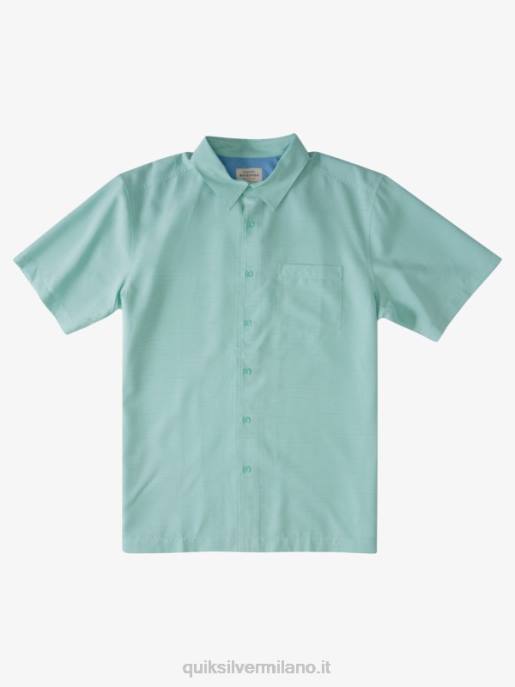 esso Quiksilver uomini camicia waterman centinela premium antirughe sottile verde centinella HTZR1311