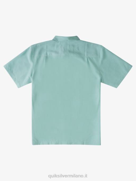 esso Quiksilver uomini camicia waterman centinela premium antirughe sottile verde centinella HTZR1311