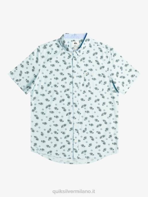 esso Quiksilver uomini dall'oceano al paradiso camicia a maniche corte cielo blu dall'oceano HTZR1389