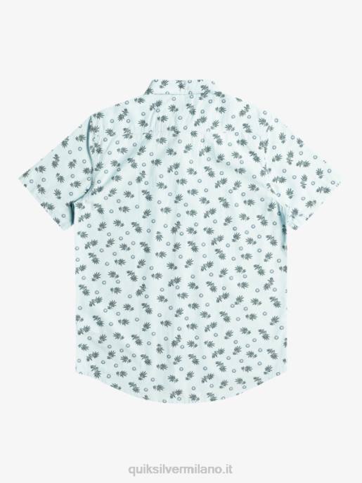 esso Quiksilver uomini dall\'oceano al paradiso camicia a maniche corte cielo blu dall\'oceano HTZR1389