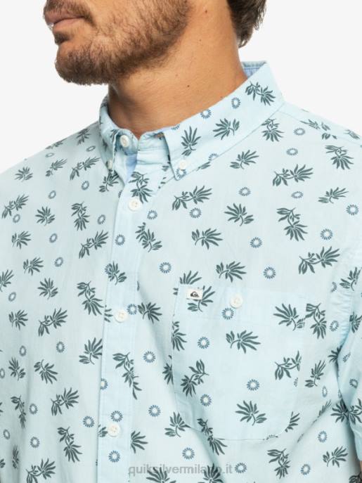 esso Quiksilver uomini dall\'oceano al paradiso camicia a maniche corte cielo blu dall\'oceano HTZR1389