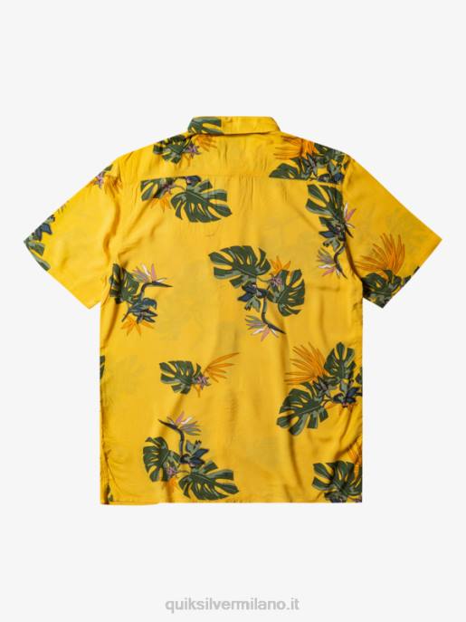 esso Quiksilver uomini la camicia floreale a maniche corte tuorlo floreale ss HTZR651