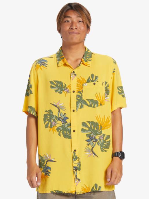 esso Quiksilver uomini la camicia floreale a maniche corte tuorlo floreale ss HTZR651