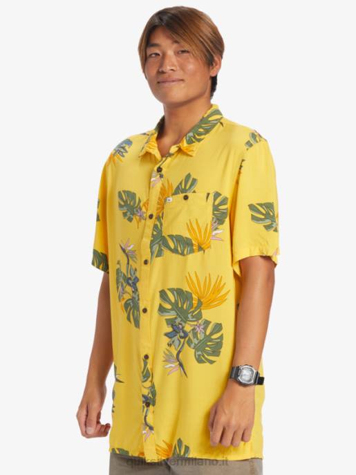 esso Quiksilver uomini la camicia floreale a maniche corte tuorlo floreale ss HTZR651