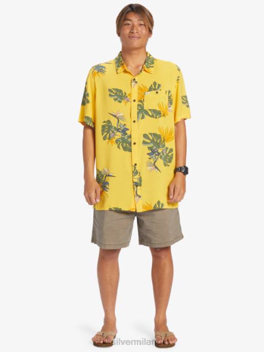 esso Quiksilver uomini la camicia floreale a maniche corte tuorlo floreale ss HTZR651