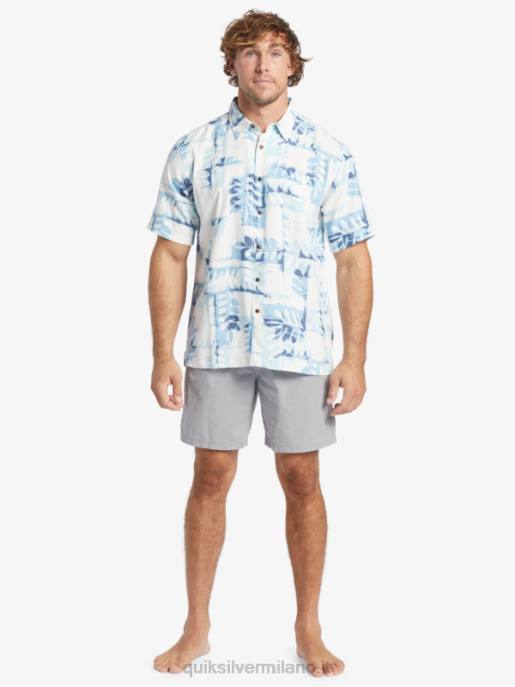 esso Quiksilver uomini maglia tecnica a manica corta per canoe waterman crepuscolo blu canoe reef w HTZR399