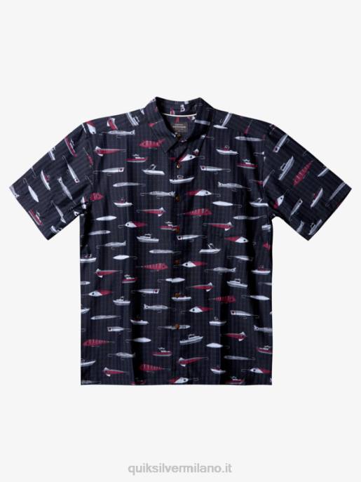 esso Quiksilver uomini maglia tecnica a manica corta waterman drag week settimana della resistenza nera HTZR441
