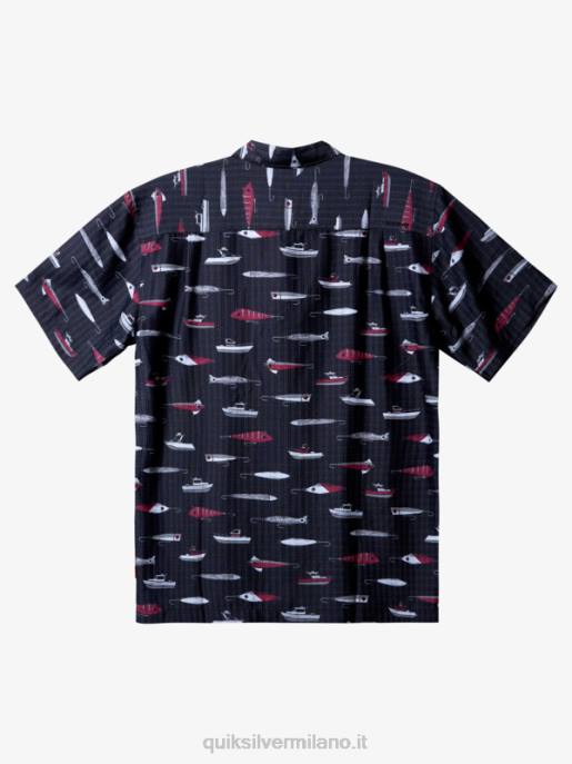 esso Quiksilver uomini maglia tecnica a manica corta waterman drag week settimana della resistenza nera HTZR441