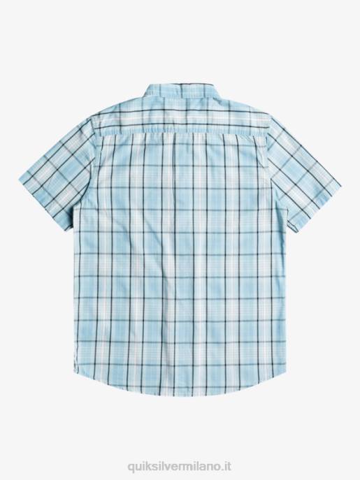 esso Quiksilver uomini nuova camicia a maniche corte swinton swinton azzurro cielo HTZR916