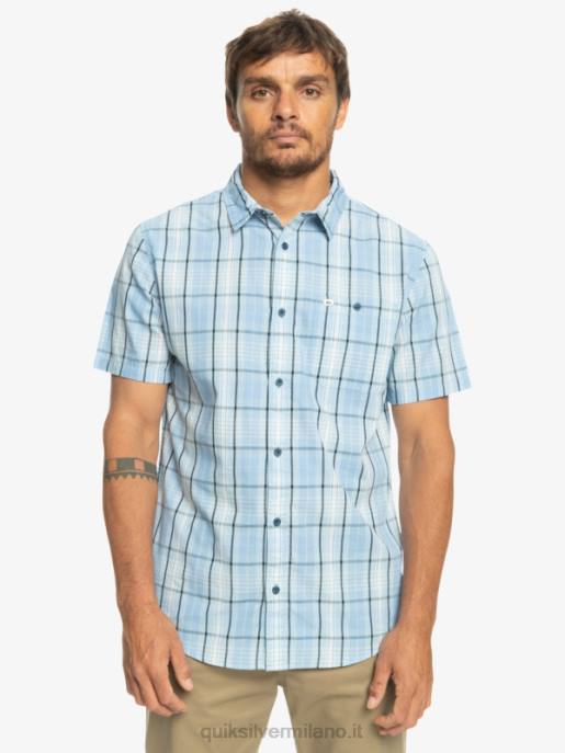 esso Quiksilver uomini nuova camicia a maniche corte swinton swinton azzurro cielo HTZR916