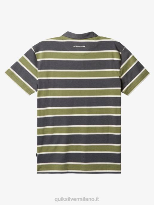 esso Quiksilver uomini polo a maniche corte a righe lite asfalto a strisce lite 3 HTZR1623