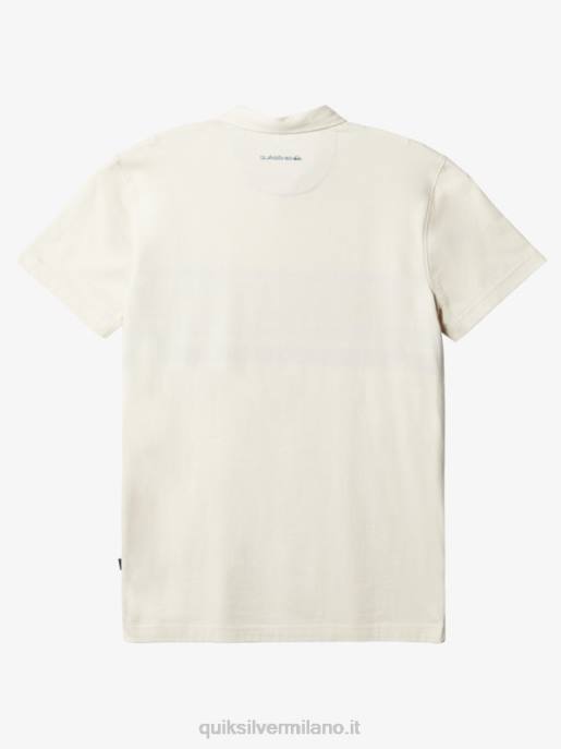 esso Quiksilver uomini polo a maniche corte a righe lite betulla striata lite 1 HTZR1625