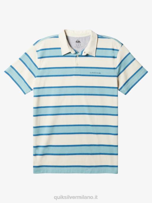 esso Quiksilver uomini polo a maniche corte a righe lite betulla striata lite 3 HTZR1622