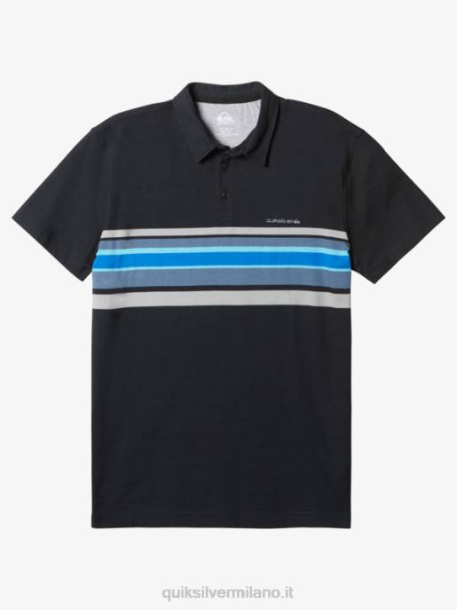 esso Quiksilver uomini polo a maniche corte a righe lite nero a striscelite1 HTZR1624