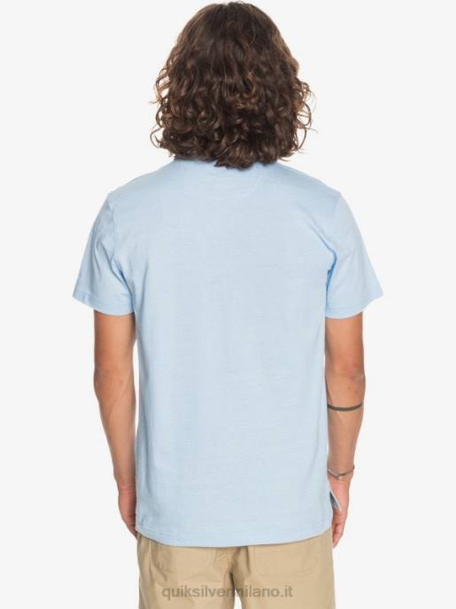 esso Quiksilver uomini polo a maniche corte da crociera al sole per tutti i giorni blu arioso HTZR1553