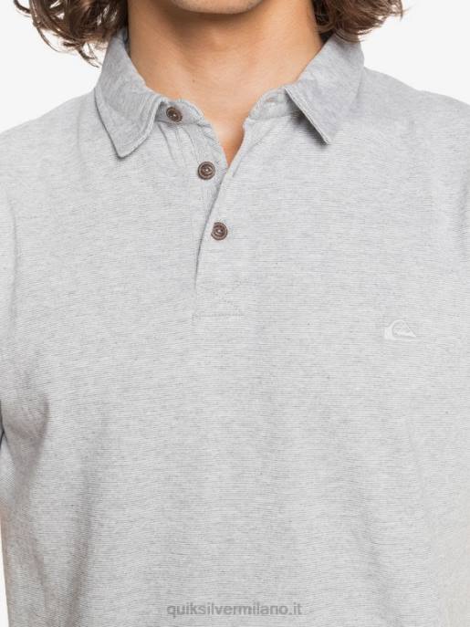 esso Quiksilver uomini polo a maniche corte da crociera al sole per tutti i giorni erica grigio chiaro HTZR1552