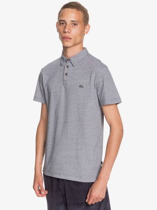 esso Quiksilver uomini polo a maniche corte da crociera al sole per tutti i giorni notte parigina HTZR1551