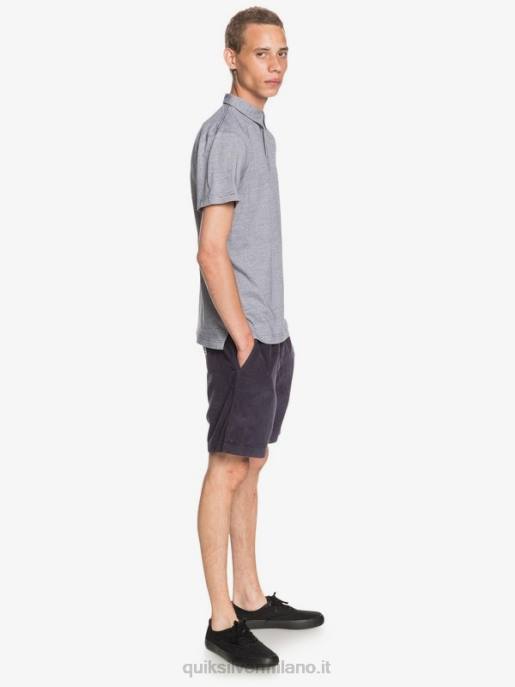 esso Quiksilver uomini polo a maniche corte da crociera al sole per tutti i giorni notte parigina HTZR1551