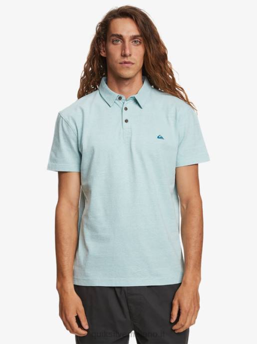 esso Quiksilver uomini polo a maniche corte da crociera al tramonto cammeo blu HTZR477