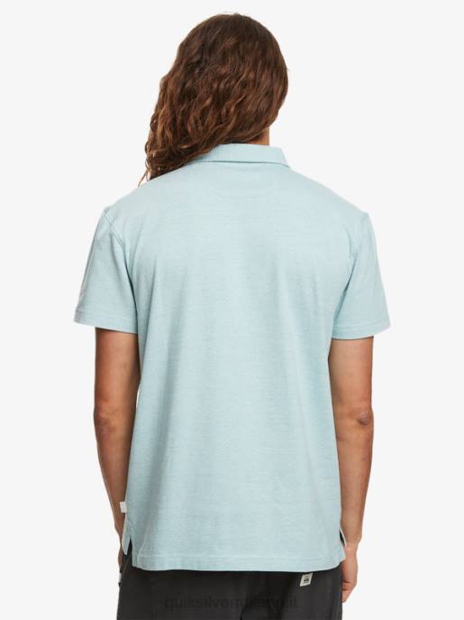 esso Quiksilver uomini polo a maniche corte da crociera al tramonto cammeo blu HTZR477