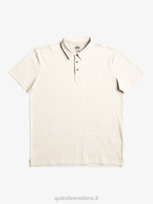 esso Quiksilver uomini polo a maniche corte da crociera al tramonto erica grigio chiaro HTZR475