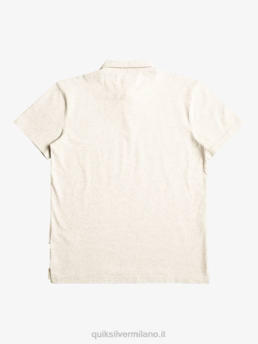 esso Quiksilver uomini polo a maniche corte da crociera al tramonto erica grigio chiaro HTZR475