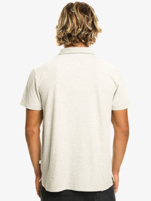 esso Quiksilver uomini polo a maniche corte da crociera al tramonto erica grigio chiaro HTZR475